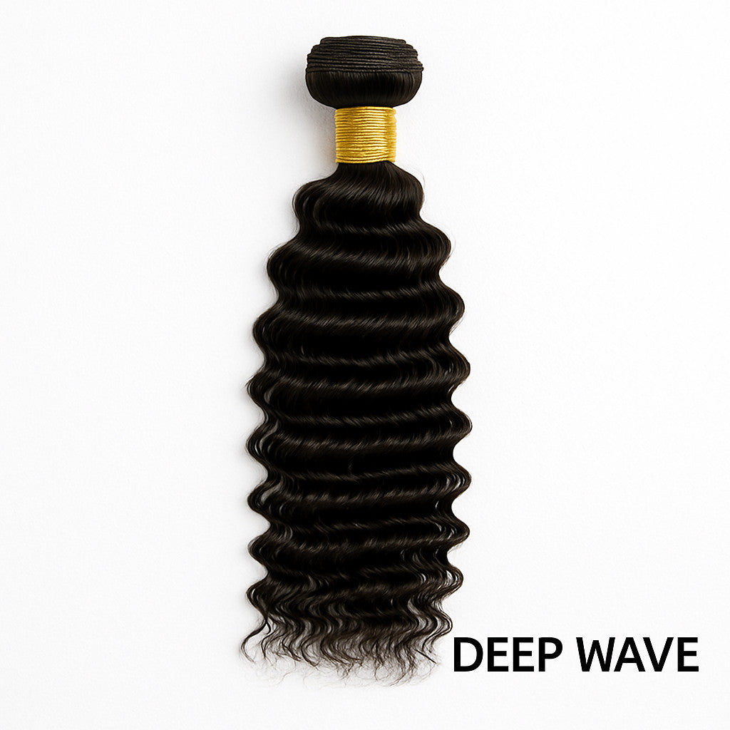 LAVA LOVA 100% Virgin Brazilian Human Hair Bundles – Straight, Body Wave, Deep Wave, Curly & More